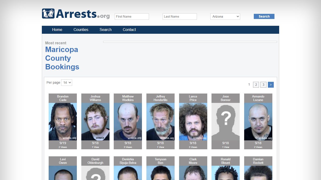 Maricopa County Arrests and Inmate Search